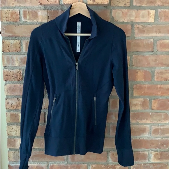 lululemon athletica Tops - Lululemon Navy Blue Zip Jacket